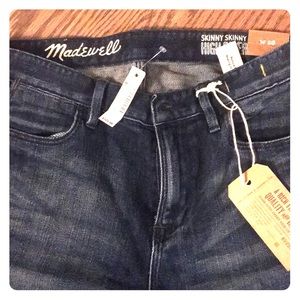 new with tag madewell highrise skinny skinny jeans